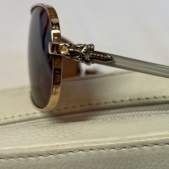 Gold Chrome Hearts "RED" Sunglasses - Picture 5 of 16